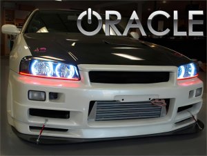 Nissan Skyline Headlight Halo Kit - ORACLE Lighting - Blue - `98-`01